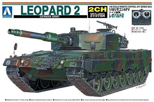 AOSHIMA - 01509 Rc Afv Series No. 6 German Army Leopard 2 1/48 Scale Kit