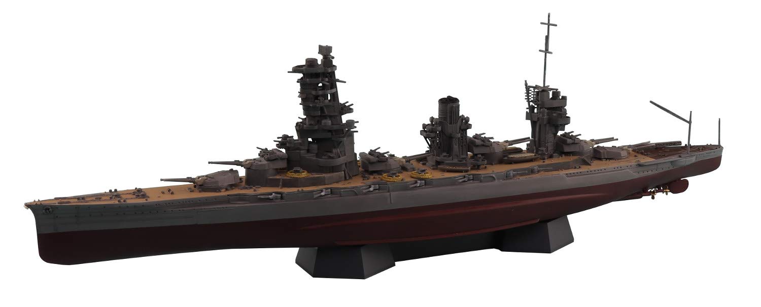 AOSHIMA Full Hull 1/700 Ijn Battleship Yamashiro 1944 W/ Metal Barrels Plastic Model