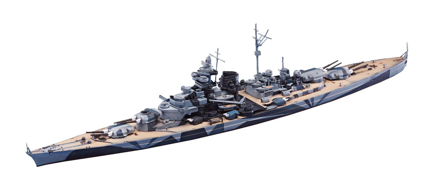 AOSHIMA Waterline 1/700 German Battleship Tirpitz Plastic Model