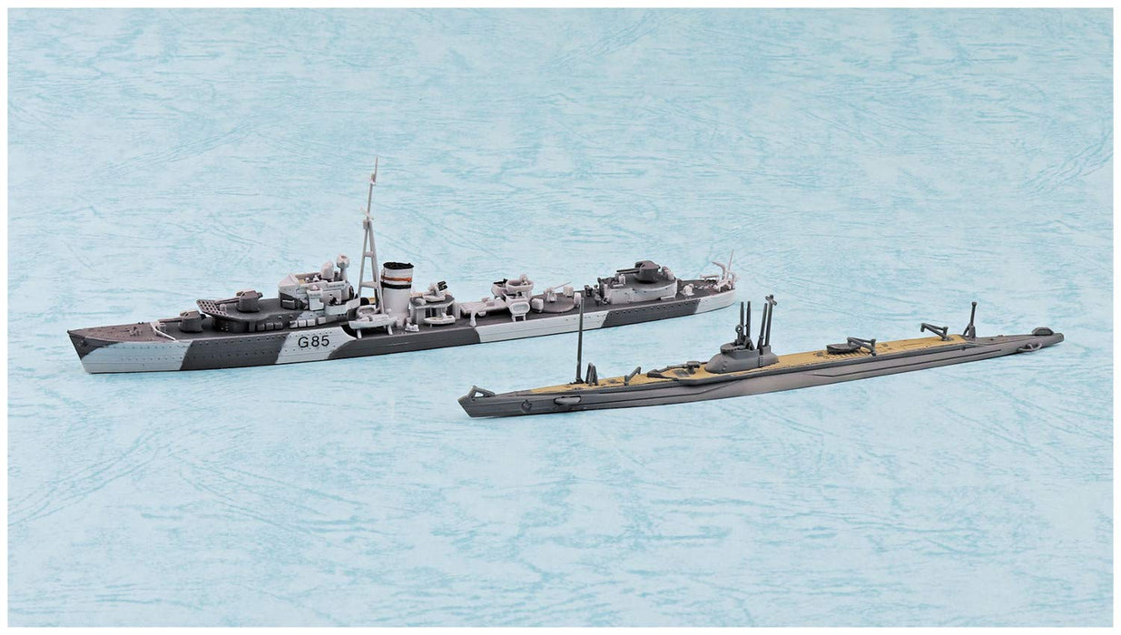 Aoshima Bunka Kyozai 1/700 Waterline Series Royal Navy Destroyer Jupiter Sp Plastic Model