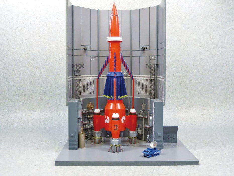 AOSHIMA Thunderbirds 1/350 Thunderbird 3 &amp; Launch Bayplastic-Modell