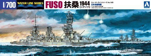 Aoshima Ijn Battleship Fuso 1944 Retake Plastikmodellbausatz