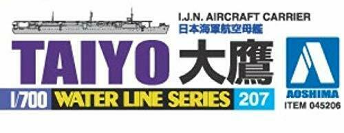 Aoshima Ijn Aircraft Carrier Taiyo 1/700 Scale Plastic Model Kit