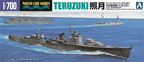 Aoshima Ijn Destroyer Teruzuki Kit de modèle en plastique à l'échelle 1/700