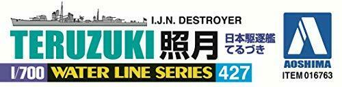 Aoshima Ijn Destroyer Teruzuki Plastikmodellbausatz im Maßstab 1:700