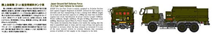 Aoshima Jgsdf 3 1/2t Fuel Tank Car For Aviation 1/72 Scale Plastic Model Kit