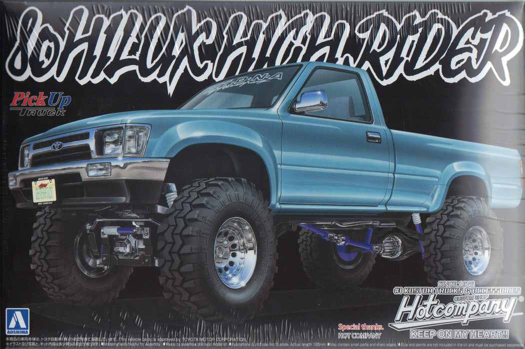 AOSHIMA 05620 Toyota 80 Hilux High Rider Pick Up Truck 1/24 Scale Kit