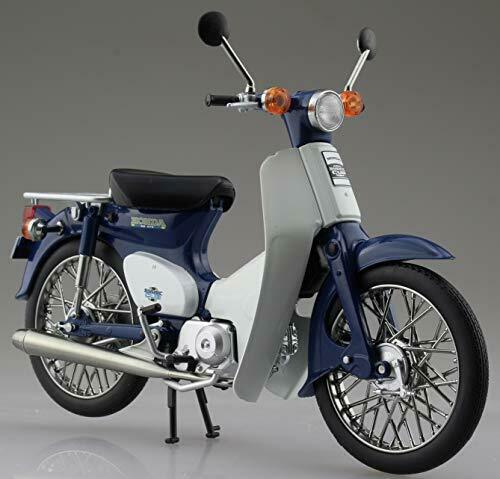 Aoshima Skynet 1/12 Fertigprodukt Fahrrad Honda Super Cub 50 Blau