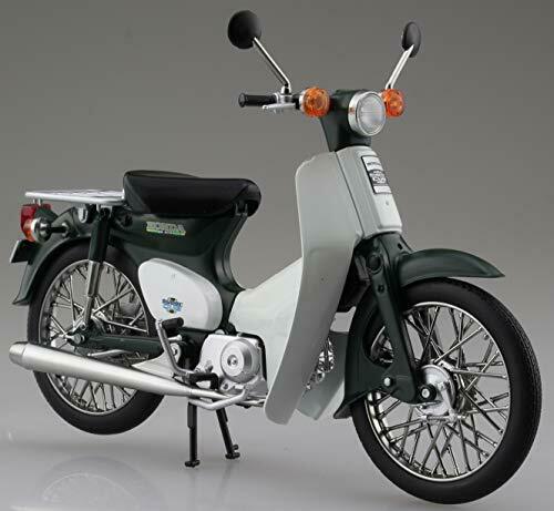 Aoshima Skynet 1/12 Fertigprodukt Fahrrad Honda Super Cub 50 Grün