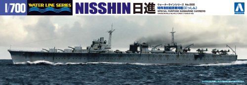 Aoshima Special Purpose Submarine Carrier Nisshin Kit de modèle en plastique