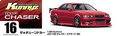 Aoshima Toyota Kunny'z Jzx100 Chaser Tourer V '98 Kit de modèle en plastique
