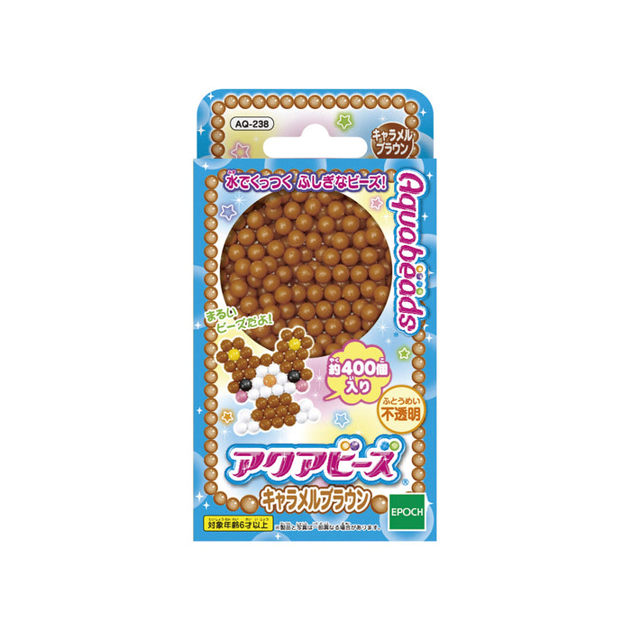 Epoch Aquabeads Toy for Ages 6 & Up Caramel Brown Water-Stick Beads AQ-238