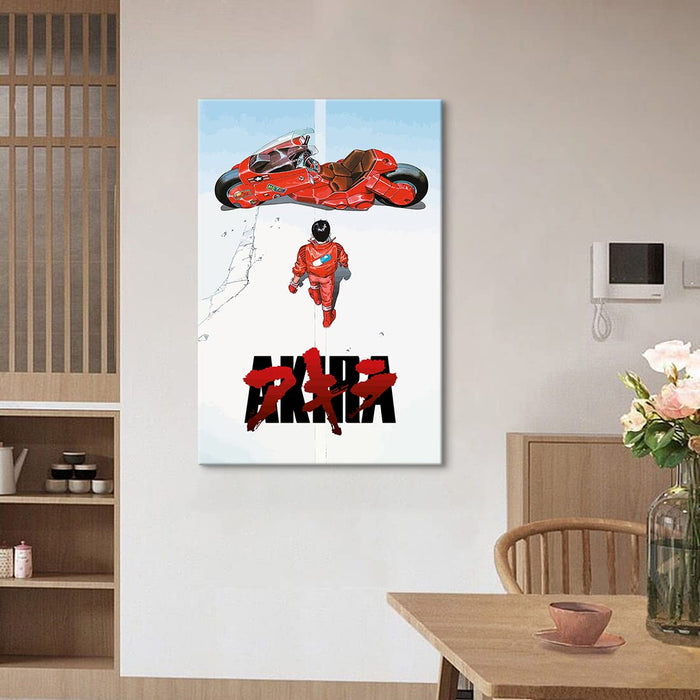 Art Panel Akira Poster Malerei Nordisches Modernes Wandbild Rahmenset 40x60cm Probieren Sie es aus