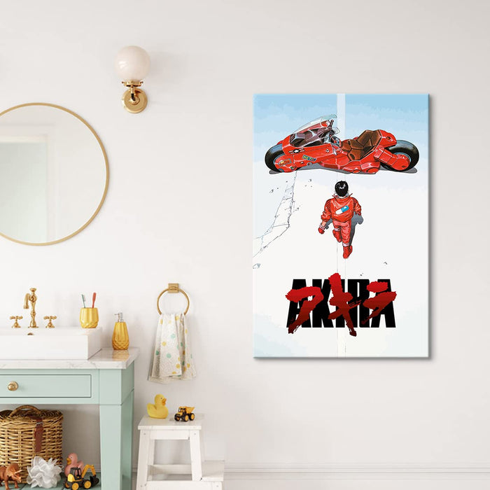 Art Panel Akira Poster Malerei Nordisches Modernes Wandbild Rahmenset 40x60cm Probieren Sie es aus