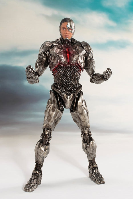 KOTOBUKIYA Sv214 Artfx+ Dc Universe Justice League Cyborg Figurine à l'échelle 1/10