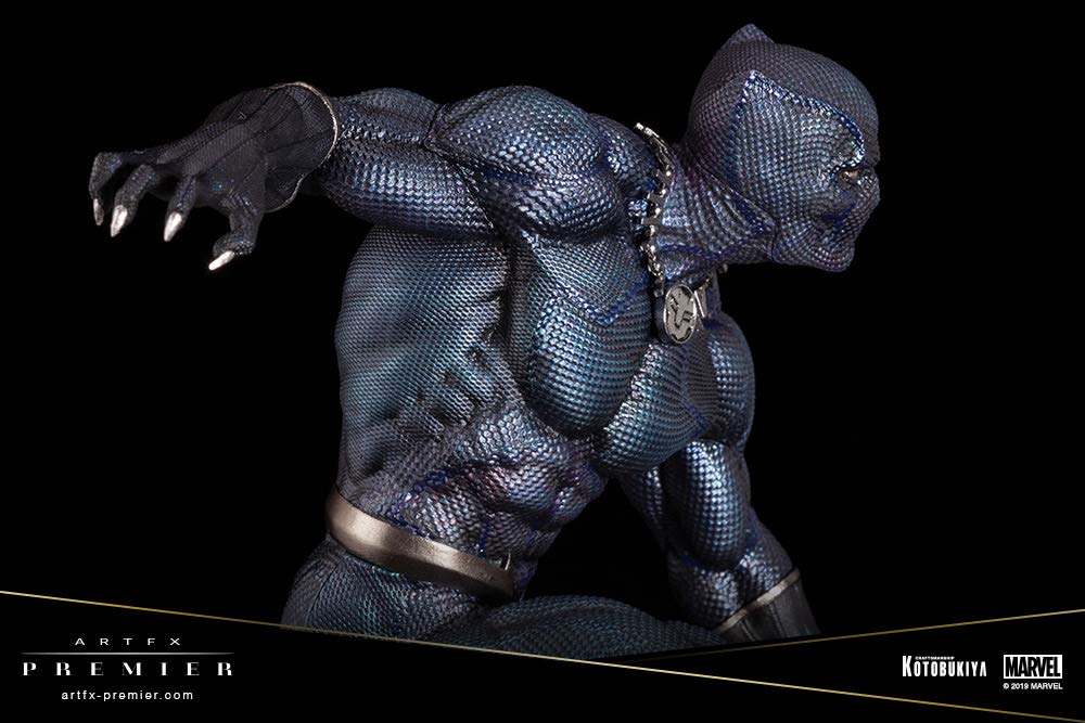 Kotobukiya Artfx Premier Marvel Universe Black Panther Pvc Figure Japan 1/10 Scale Pre-Painted Simple Assembly