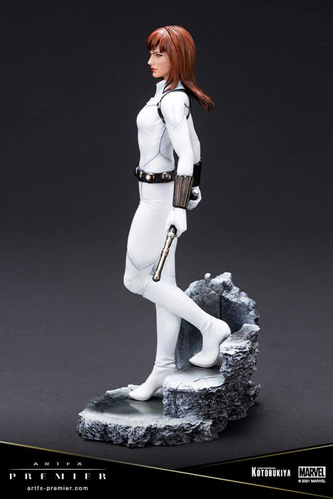 KOTOBUKIYA Artfx Premier Black Widow White Costume Edition 1/10 Kit de montage facile Figure Marvel Universe