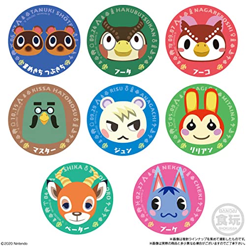 Bandai Animal Crossing New Horizons Lot de 14 aimants de personnage 2