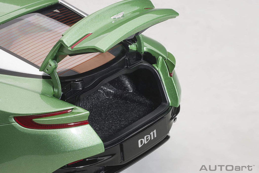 Autoart Aston Martin Db11 1/18 Scale Model in Metallic Green Finish