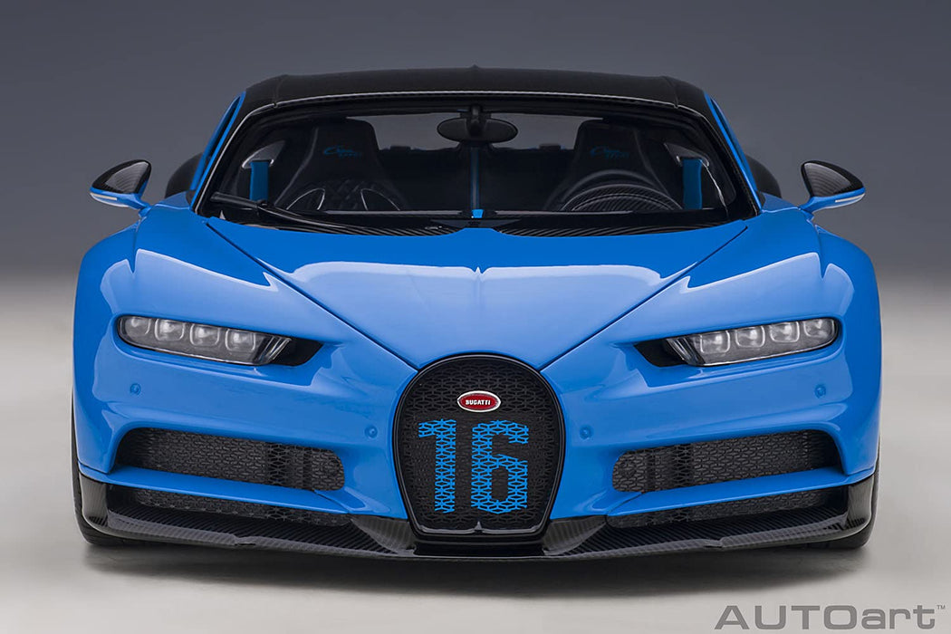 Autoart 1/18 Bugatti Chiron Sport 70997 French Blue/Carbon Black