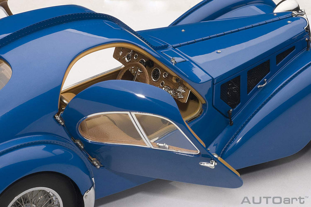Autoart 1/18 Bugatti Type 57Sc Atlantic 1938 Blue/Wire Wheels