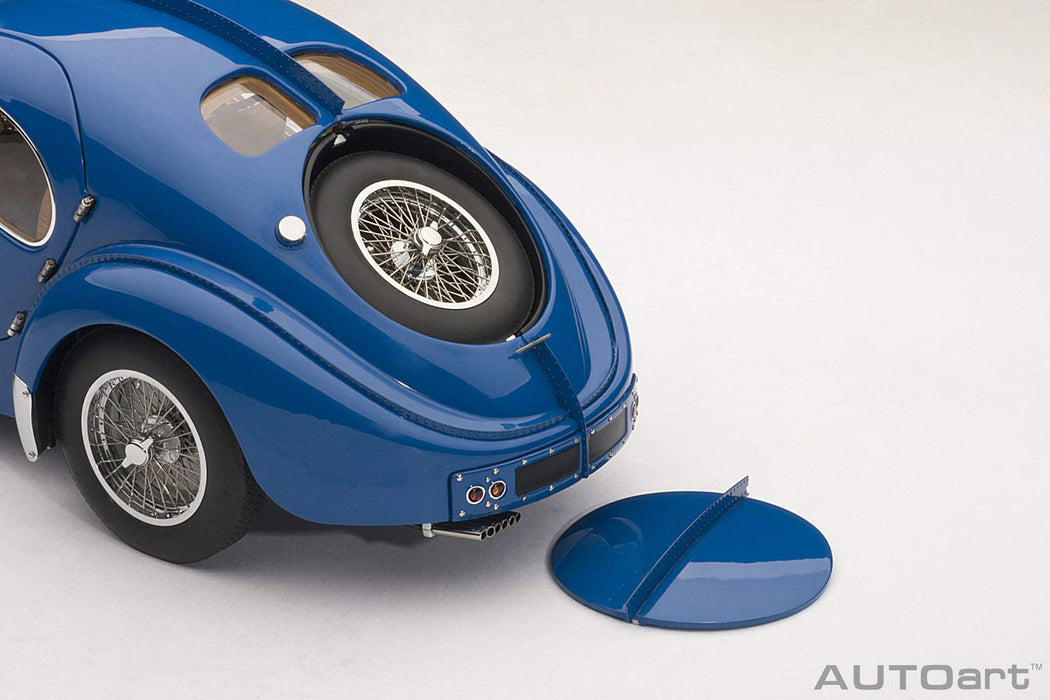 Autoart 1/18 Bugatti Type 57Sc Atlantic 1938 Blue/Wire Wheels