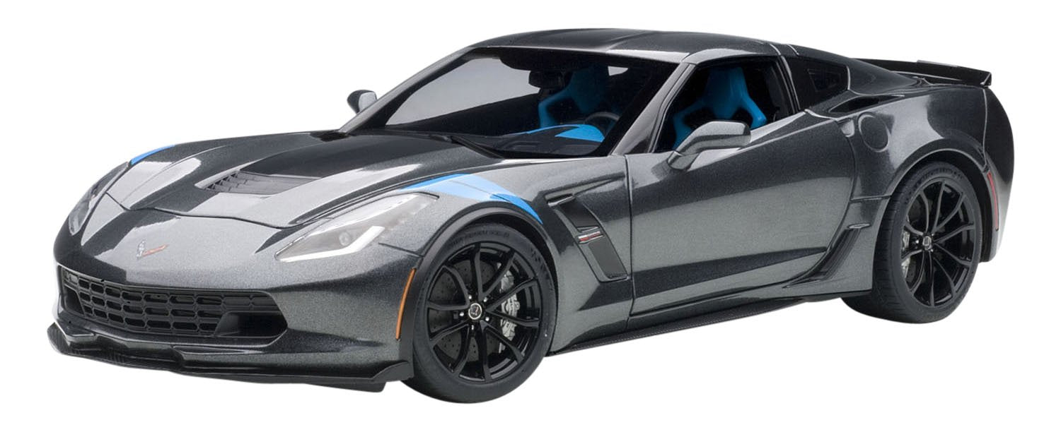 Autoart 1/18 Corvette C7 Gransport Gray/Black/Blue Hashmark