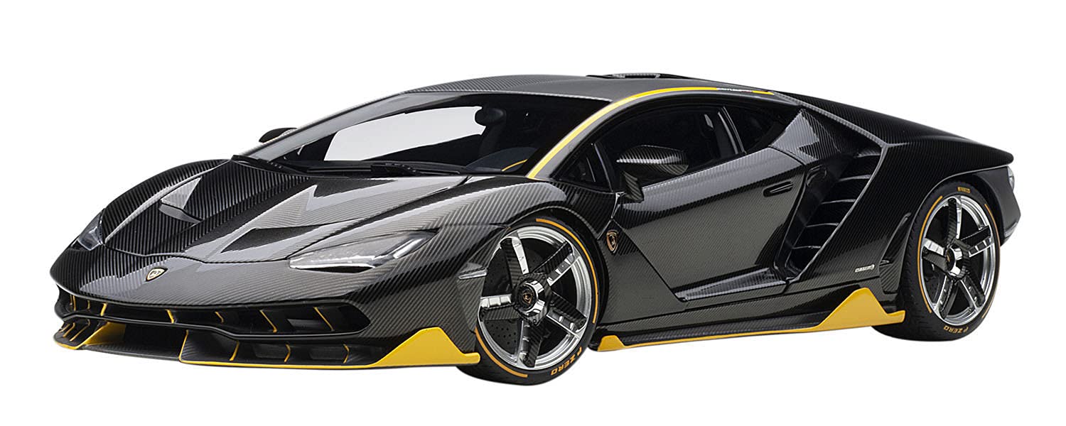 Autoart 1/18 Lamborghini Centenario Carbon Black/Yellow