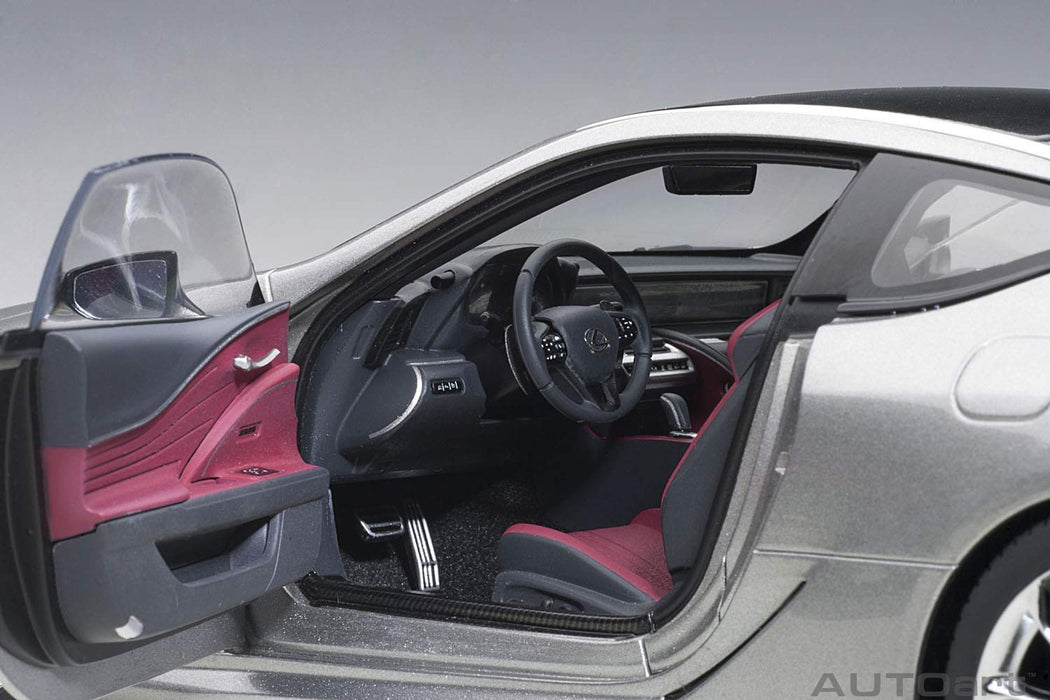 Autoart 1/18 Lexus LC500 Titanium Silver/Dark Rose