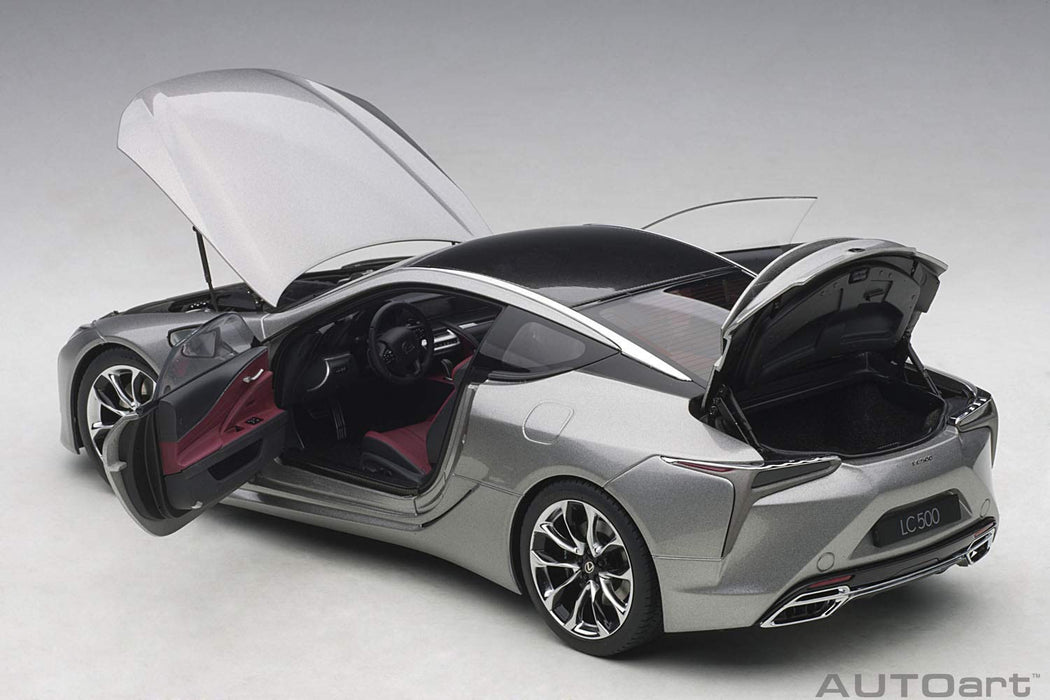 Autoart 1/18 Lexus LC500 Titanium Silver/Dark Rose