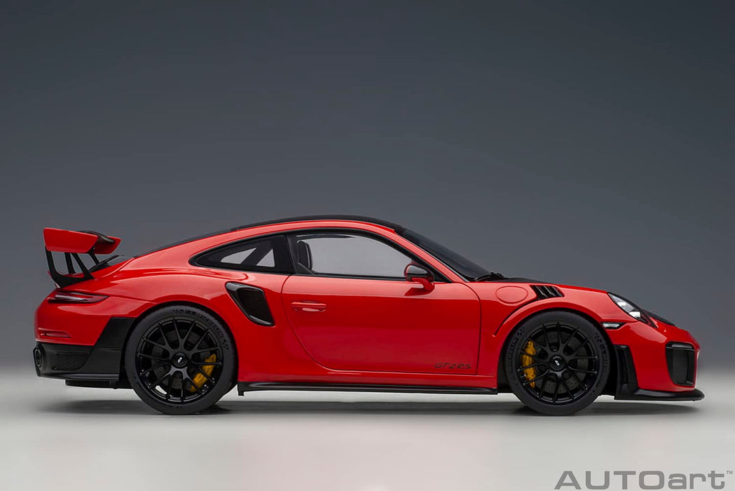 Autoart 1/18 Porsche 911 (991.2) GT2 RS Weissach Pkg 78173 Red/Carbon Black