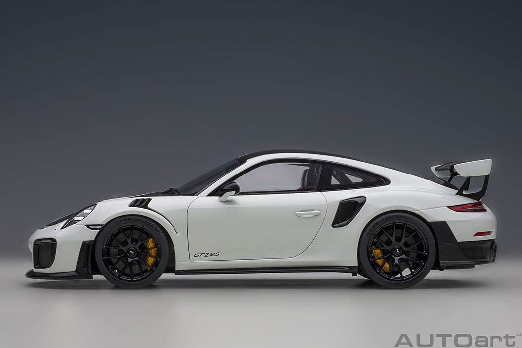 Autoart 1/18 Porsche 911 GT2 RS Weissach Pkg Blanc/Carbone 78171