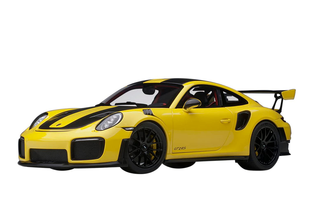 Autoart 1/18 Porsche 911 (991.2) GT2 RS Weissach Pkg Yellow/Carbon Black 78172