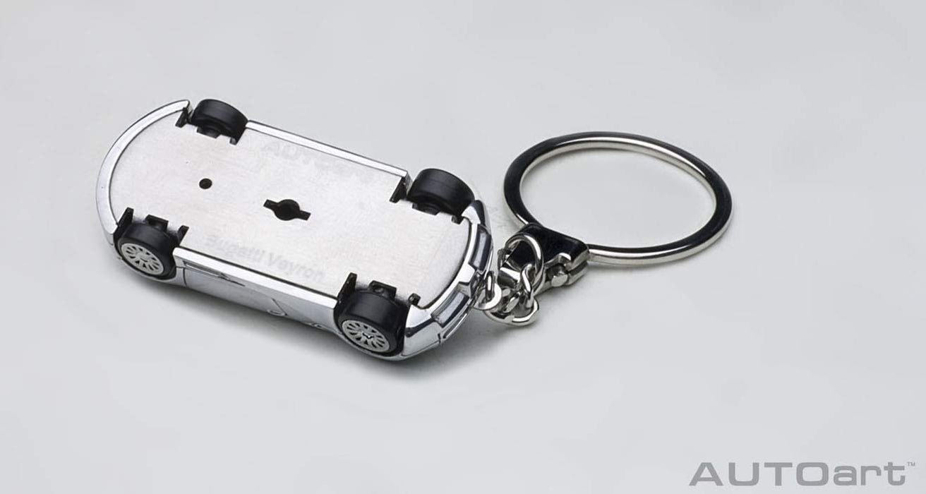Autoart Bugatti Veyron Keychain 1/87 Scale Aluminum Design
