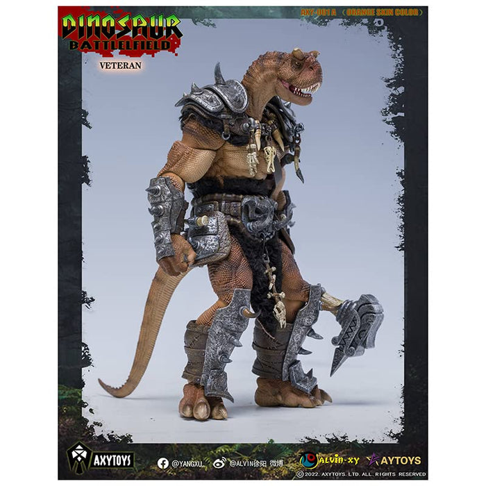 Axytoys Dinosaur Battlefield Axy001A Soldier Orange 1/12 Scale Pvc Abs Painted Action Figure Japan