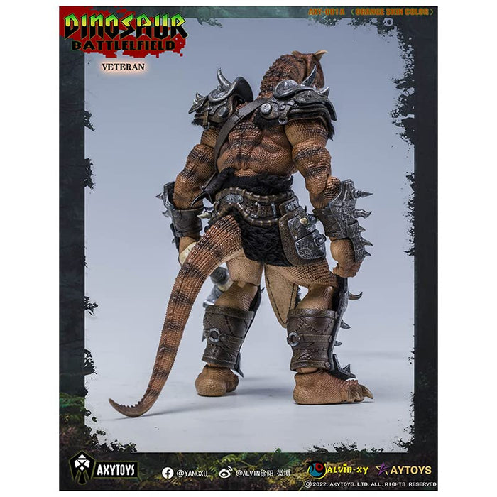 Axytoys Dinosaurier Schlachtfeld Axy001A Soldat Orange 1/12 Maßstab PVC ABS bemalt Actionfigur Japan