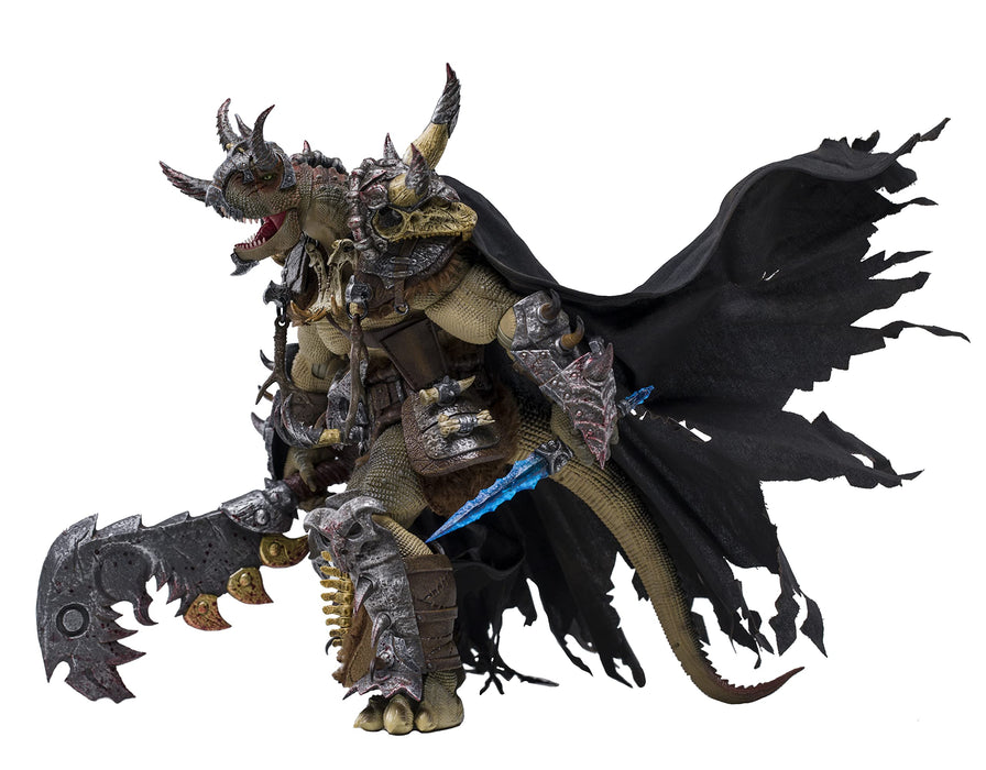 Axytoys Dinosaur Battlefield Axy003B Fleischfressender Torosaurus Tribal Chief [Grün] 1/12 Maßstab PVC ABS bemalte Actionfigur