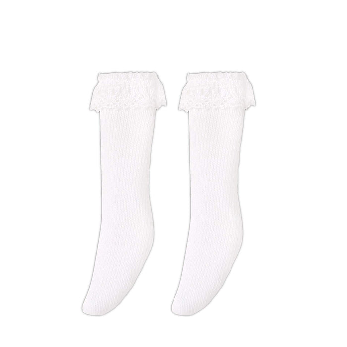 AZONE Pic341-Wht 1/12 Picco Neemo Picco D Lace Knit Socks For Small Feet White