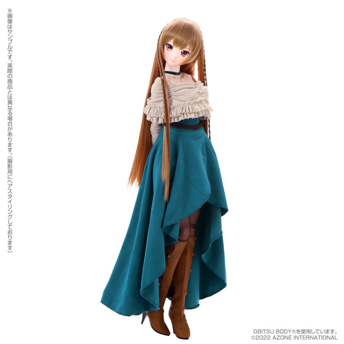 Azone International Narcissenoir X Iris Collect Rino Figurine de vacances d'hiver Blue Delphinium Ver. 1/3 Collecteur de têtes en vinyle souple Japon