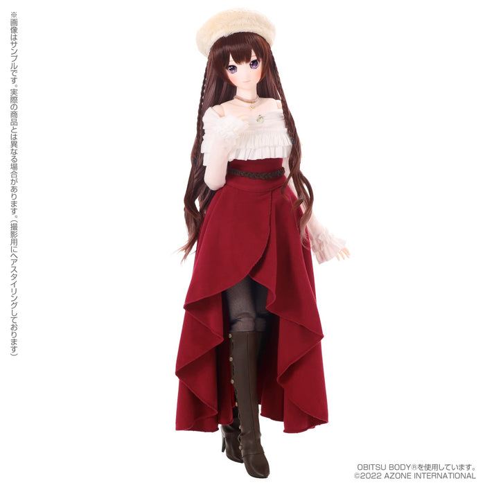 Azone International Narcissenoir X Iris Collect Rino Winter Holiday Red Amaryllis 1/3 Soft Vinyl Figure Doll Japan