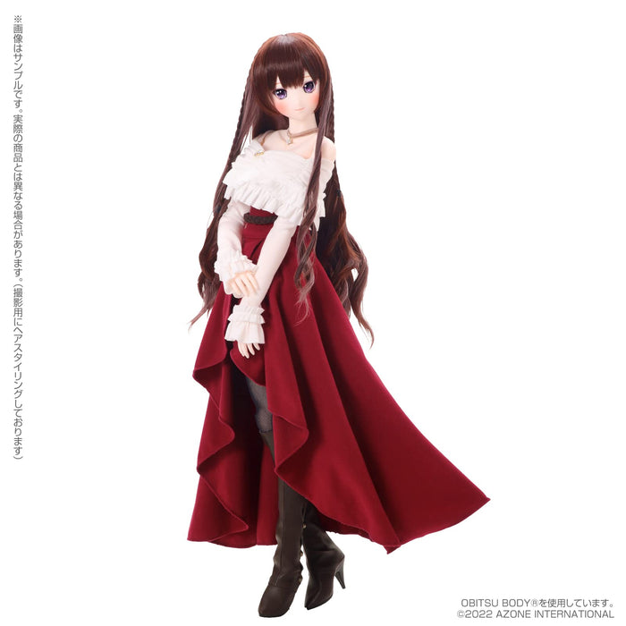 Azone International Narcissenoir X Iris Collect Rino Winter Holiday Red Amaryllis 1/3 Soft Vinyl Figure Doll Japan