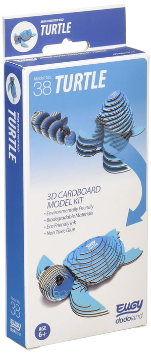 A-ZONE Eugy Turtle 3D Cardboard Model Kit