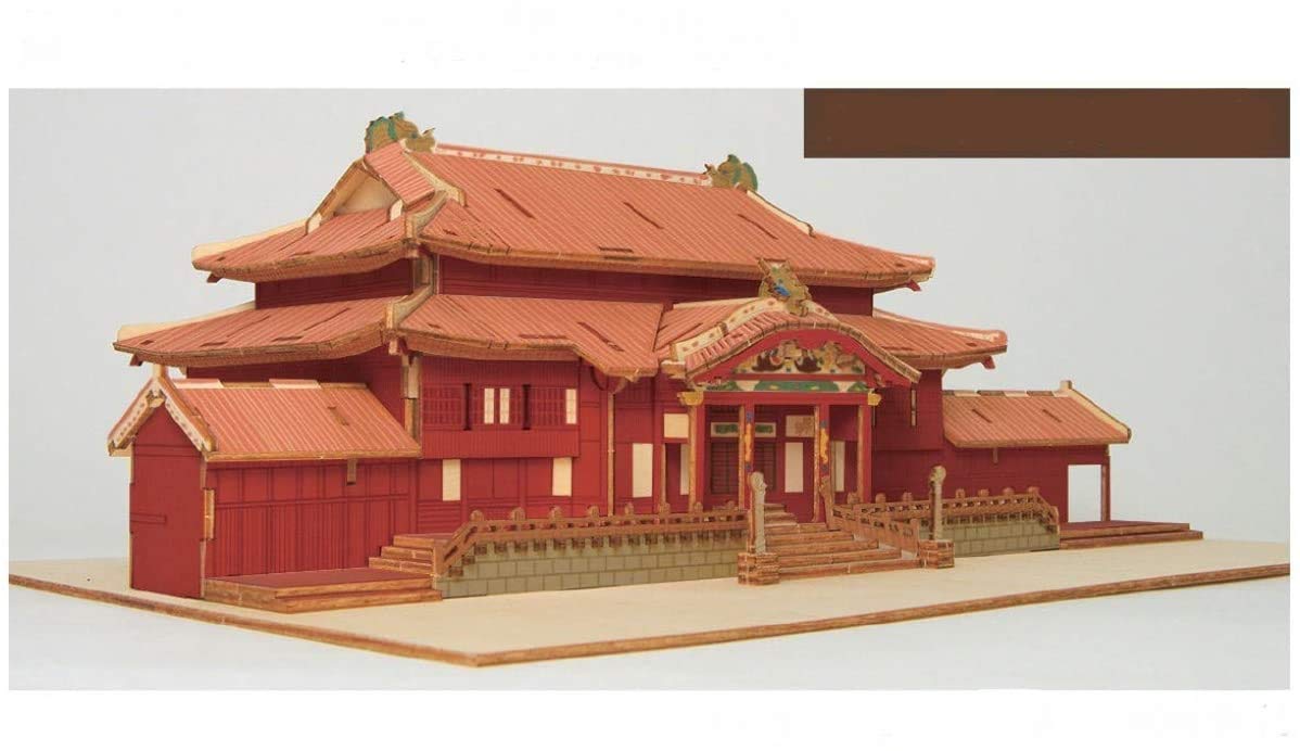 A-ZONE Wooden Art Ki-Gu-Mi Shuri Castle In Okinawa Colored Version