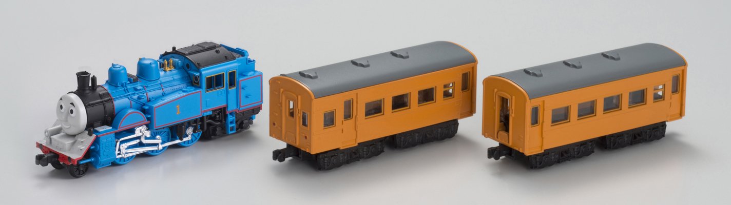 BANDAI B-Train Shorty Oigawa Railway Thomas &amp; Passenger Cars Set de 3 voitures à l'échelle N