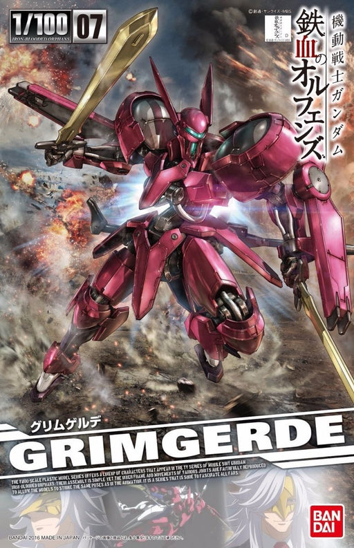 Bandai 1/100 Grimgerde Plastic Model Kit Gundam Iron-blooded Orphans Japan - Japan Figure