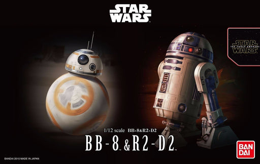 Bandai 1/12 Bb-8 & R2-d2 Plastic Model Kit Star Wars The Force Awakens Japan - Japan Figure
