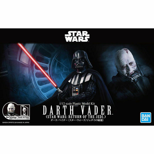 Bandai 1/12 Darth Vader Star Wars Return Of The Jedi Model Kit - Japan Figure