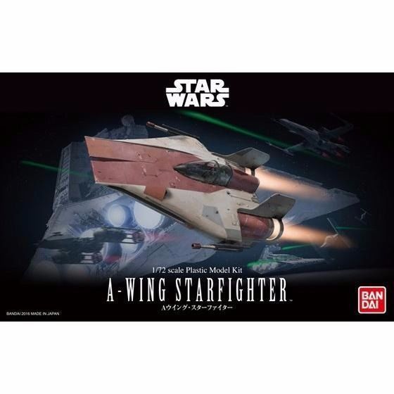 Bandai 1/72 A-wing Starfighter Plastic Model Kit Star Wars Episode 6 Japon