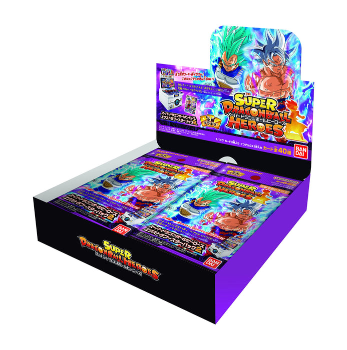 Bandai Super Dragon Ball Heroes Extra Booster Pack 2 jeux de cartes animés japonais