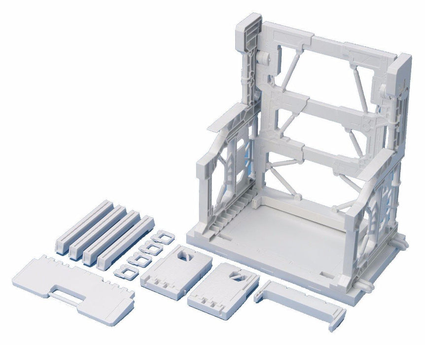 Bandai Builders Parts 1/144 System Base 001 weißer Plastikmodellbausatz Japan